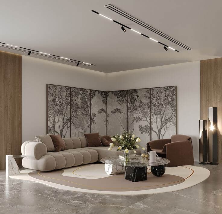 Modern living room interior